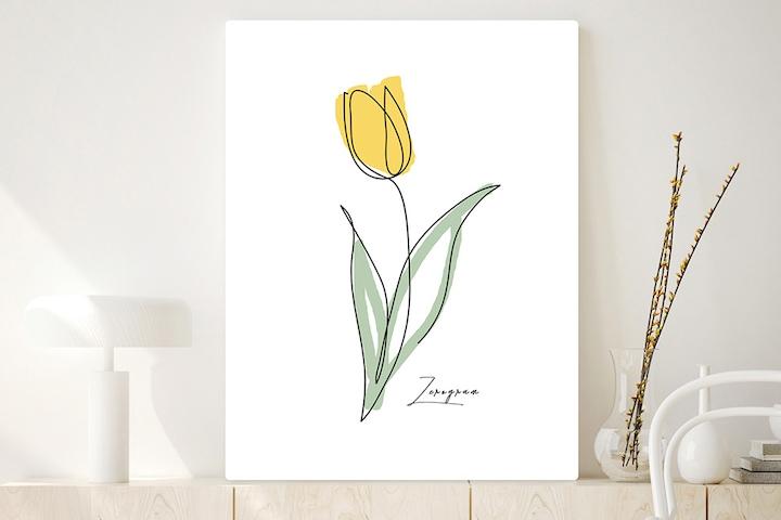 접이식 액자테이블 노란튤립 3size