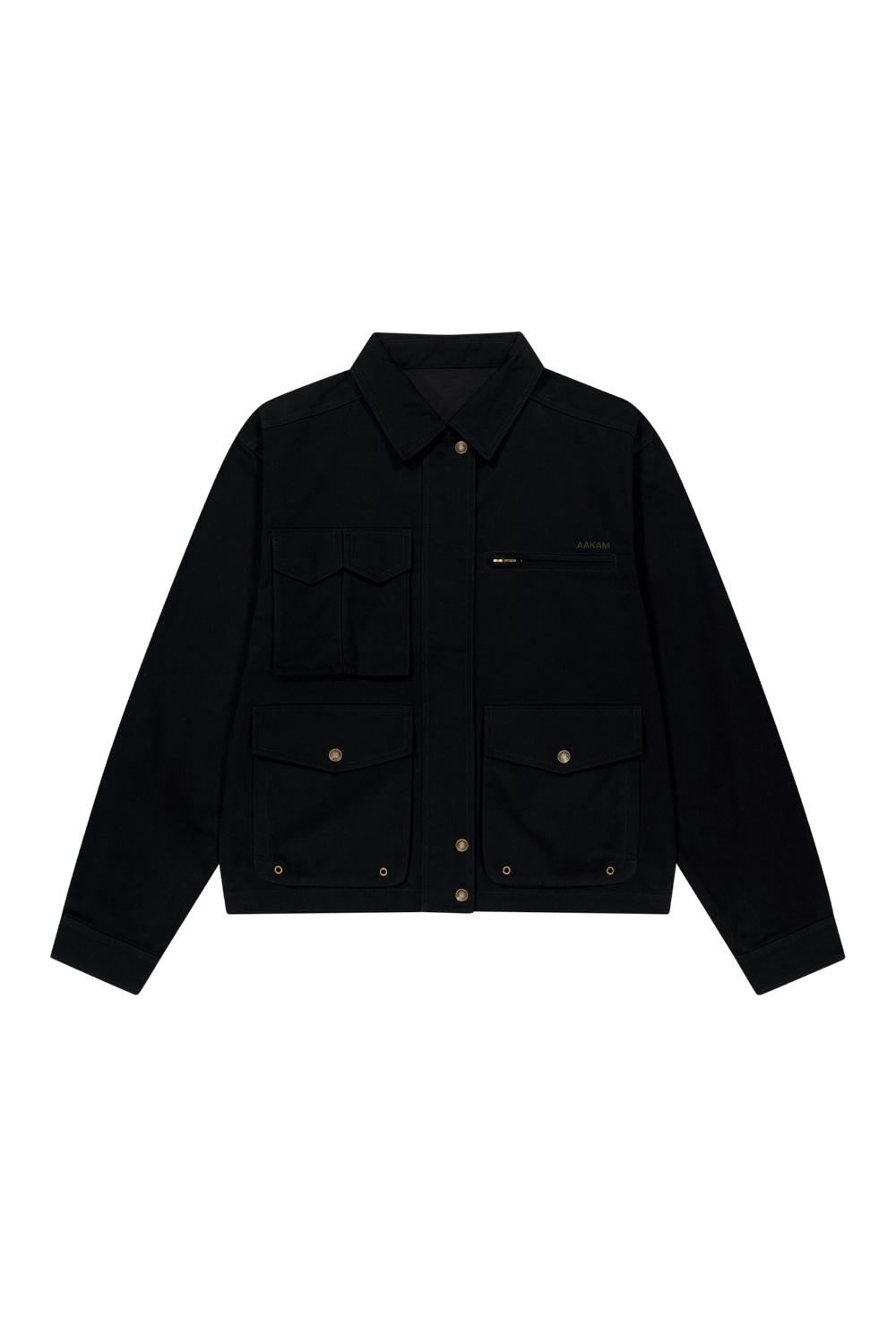 Cotton Utility Jacket (Black)