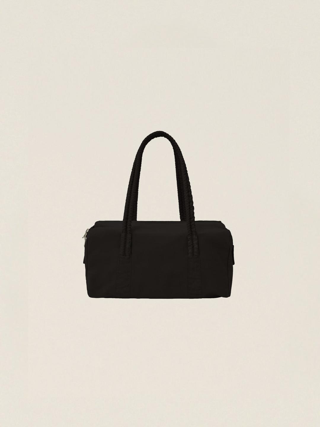 GARMENT DYED DUFFLE BAG (SMALL)  BLACK