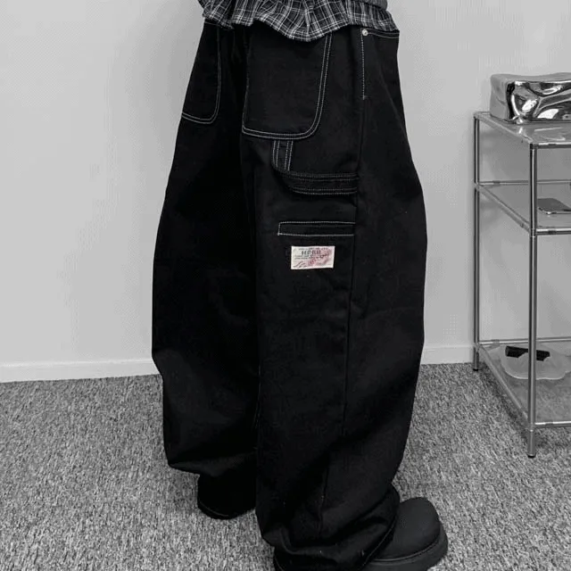 [unisex] 다토 패치 워크팬츠