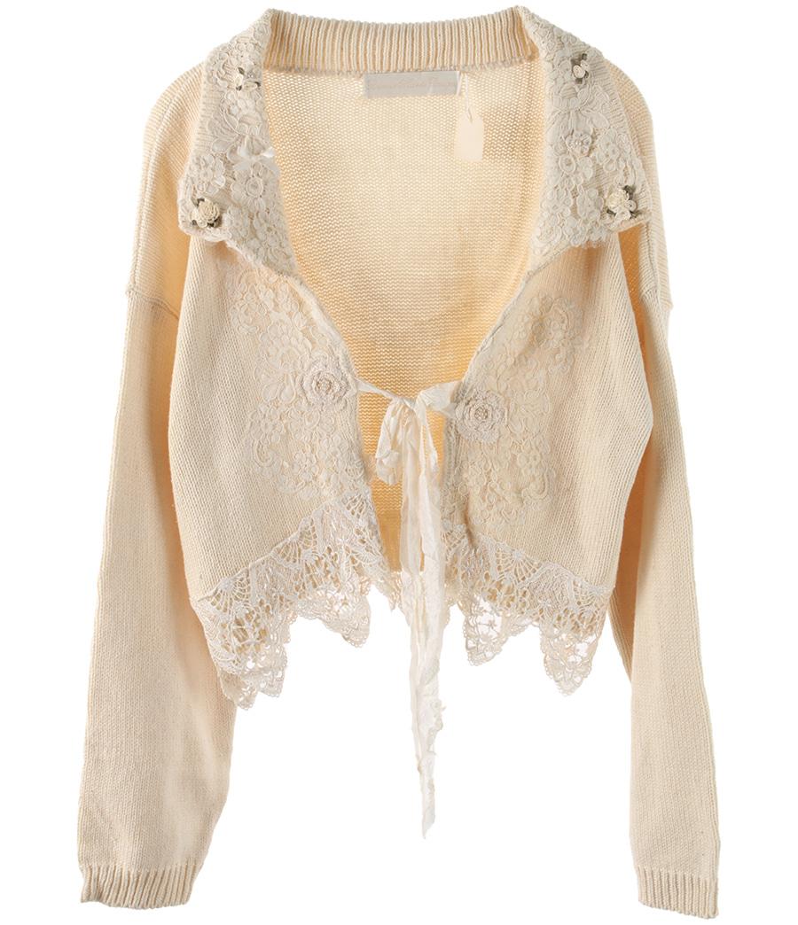 BONNIE HARRIS DESIGNS 코튼 가디건 새 제품 여성 (F)