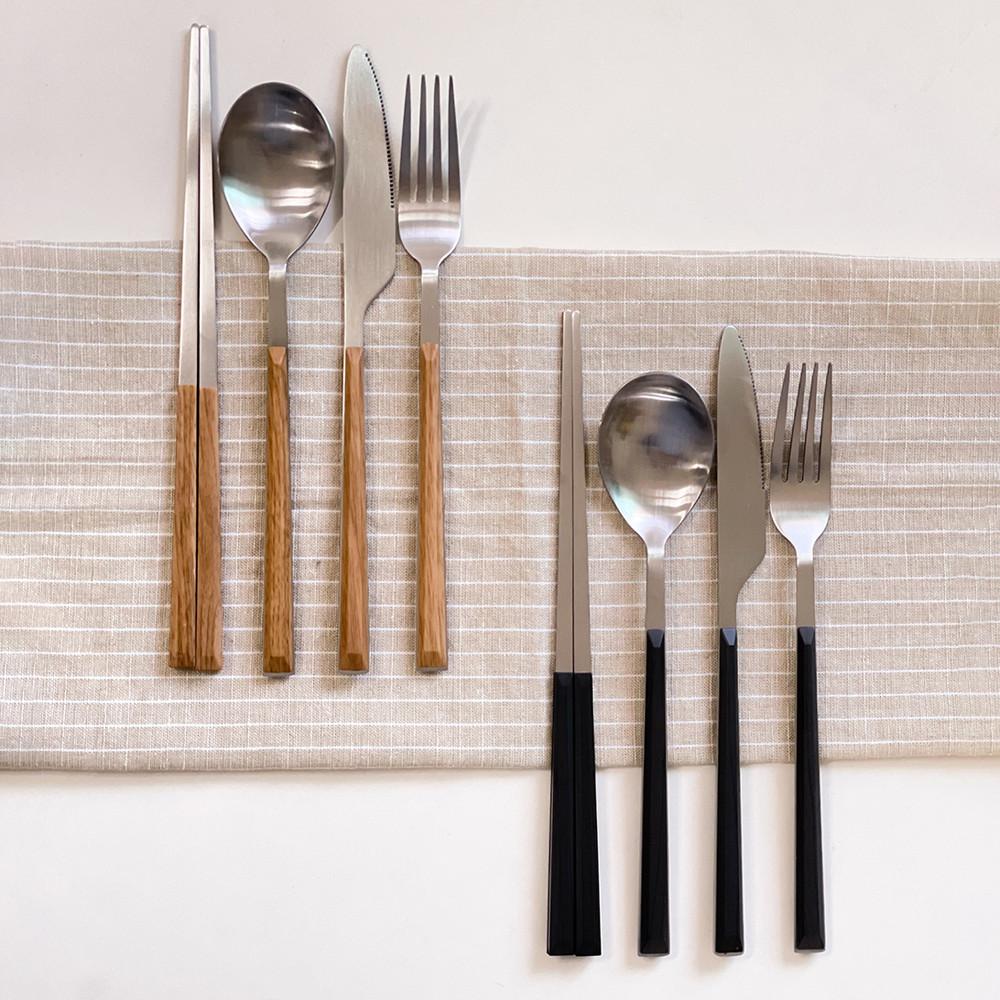 [원키친몰] 심플 수저 커트러리 스테인레스 포크 나이프 숫가락 젓가락