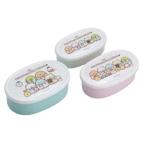 스밋코구라시 학교 항균 보존용기 3P세트 간식통 도시락통, 1개