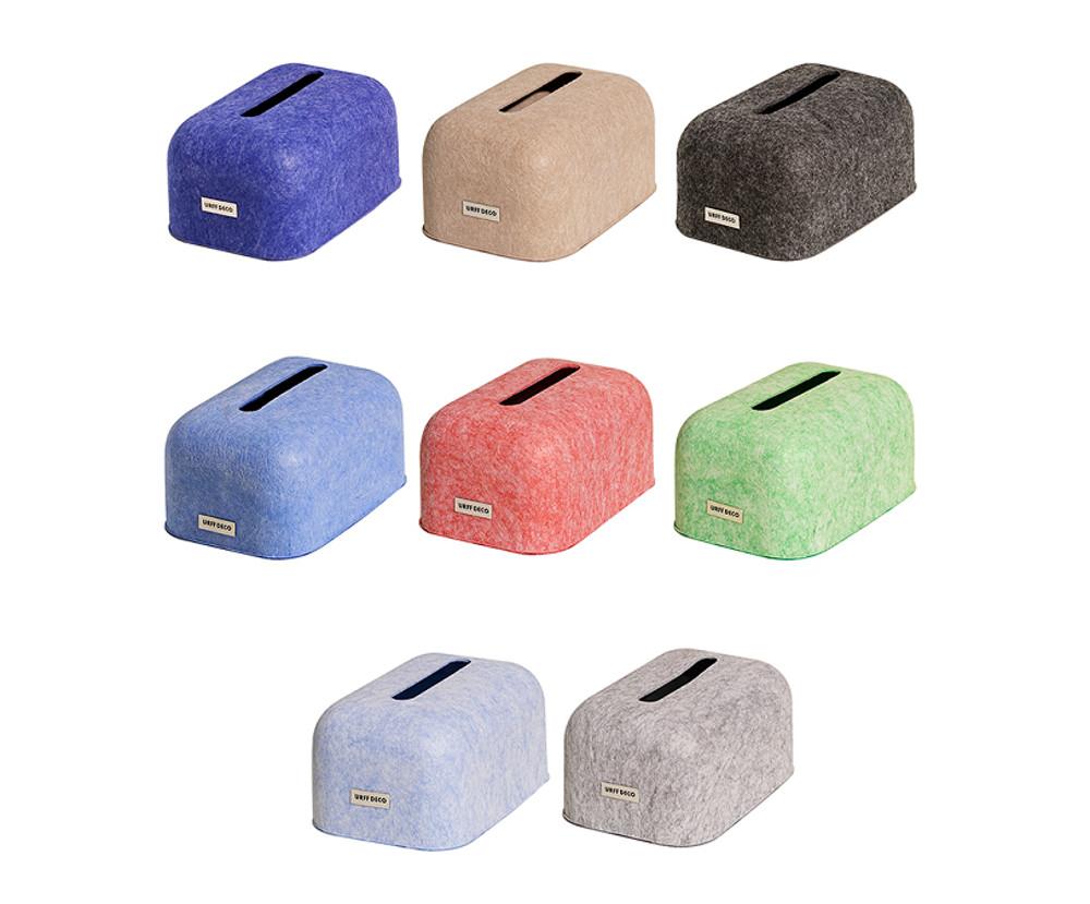 URFF DECO 컬러풀 펠트 티슈 케이스 8color