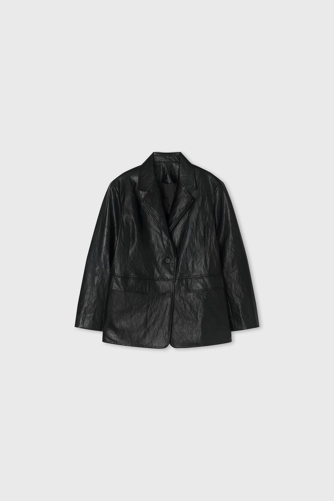 2nd) Lena Leather Jacket Black