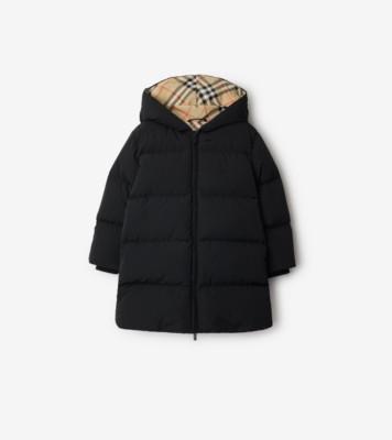 나일론 퍼퍼 코트 (블랙) | 공식 Burberry®
