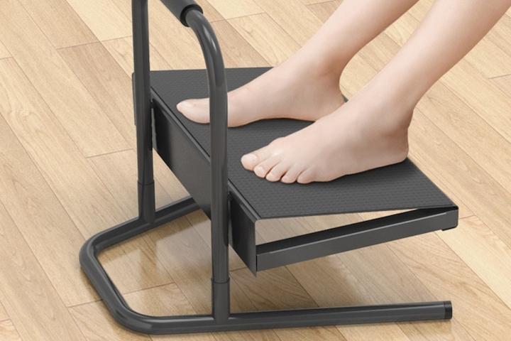 높이조절 발받침대 사무실 책상 의자 발받침 다리거치대 발판 풋레스트