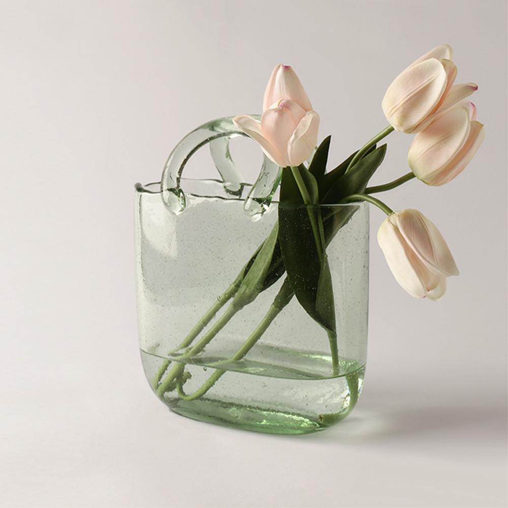 Handbag Glass Basket Bowls 핸드백 유리화병 어항 디자인 촬영 소품