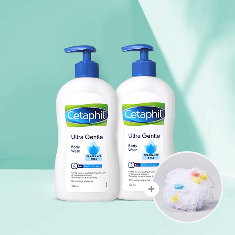 세타필 젠틀 민감성 수분 바디워시(무향) 400ml 2개