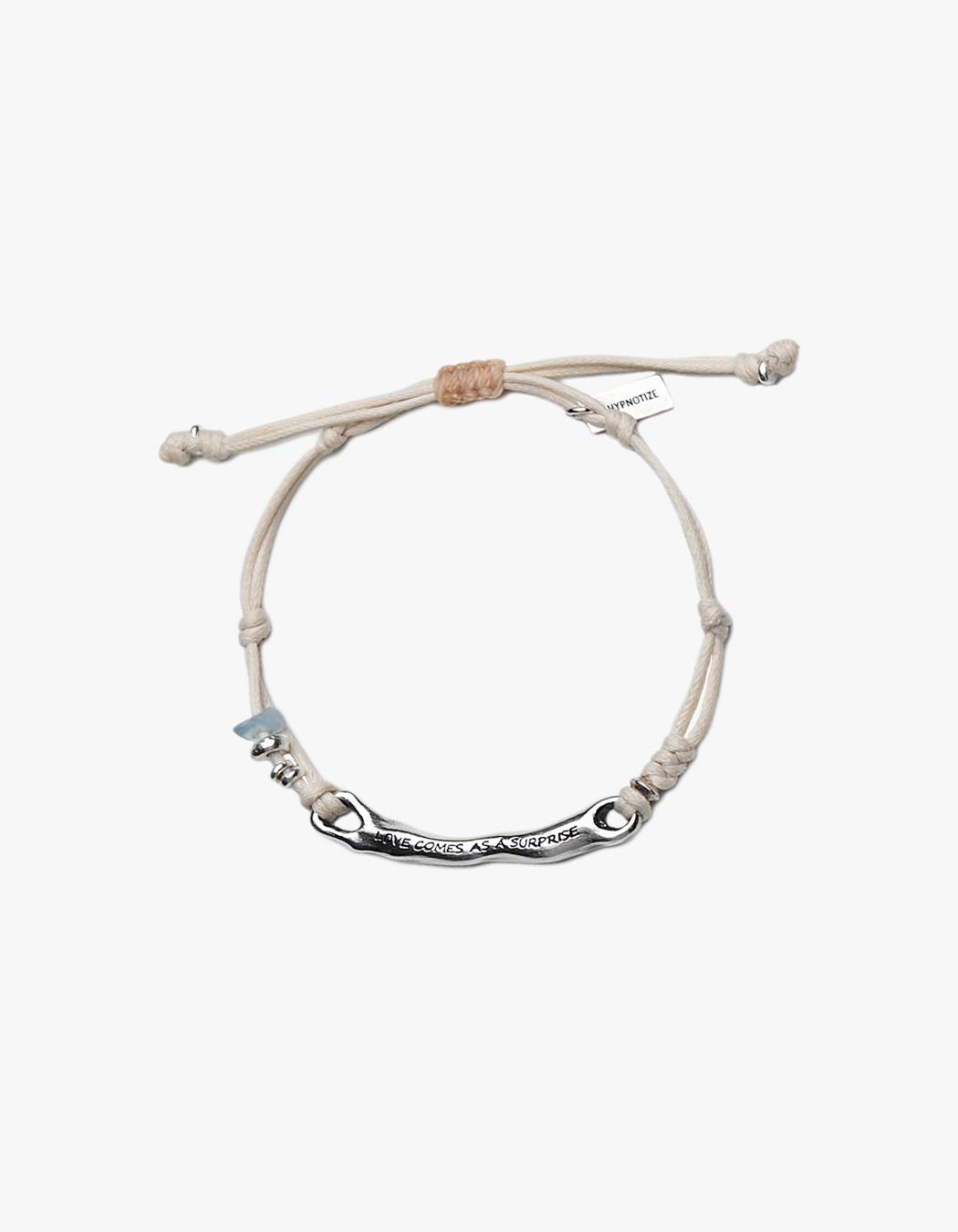 Lettering Molten Stick Bracelet - Ivory