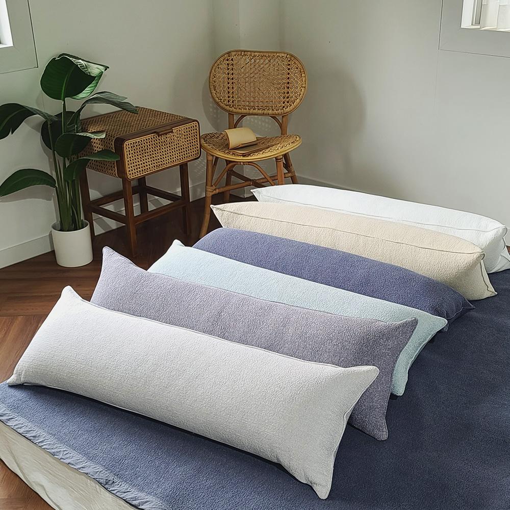 이브리다 여름 풍기인견 냉감 롱 바디필로우 겸 등받이 쿠션