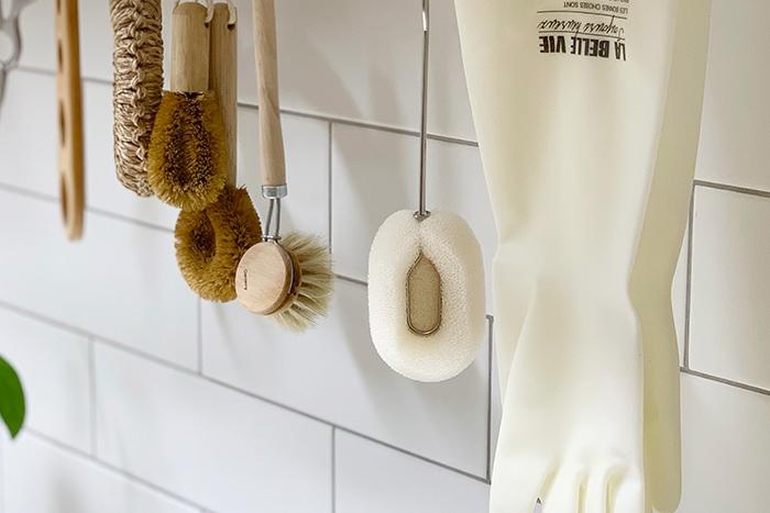 화이트 레터링 니트릴 고무장갑 2타입