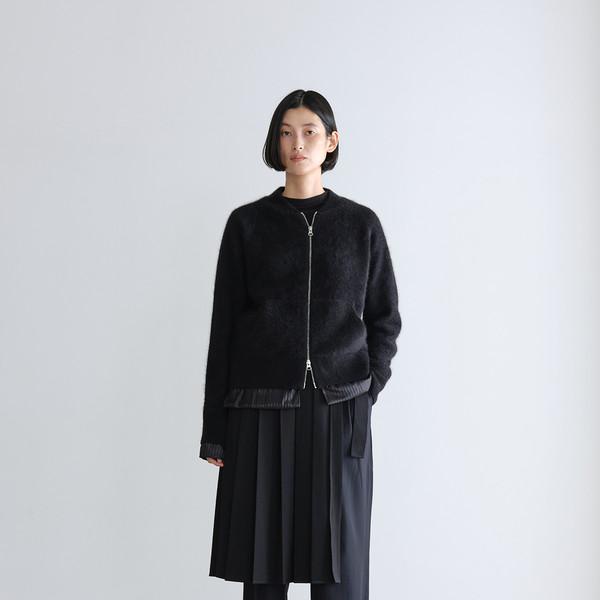 FOX FOX ZIP UP - BLACK