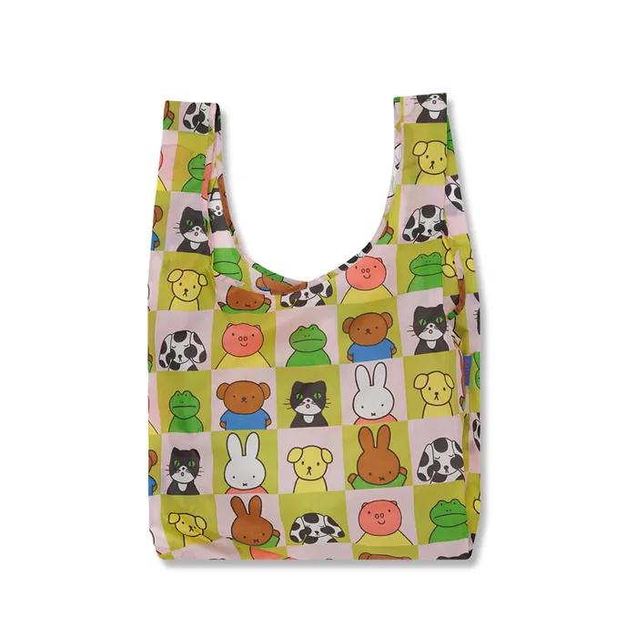 [바쿠백] 휴대용 장바구니 접이식 시장가방 Miffy Friends