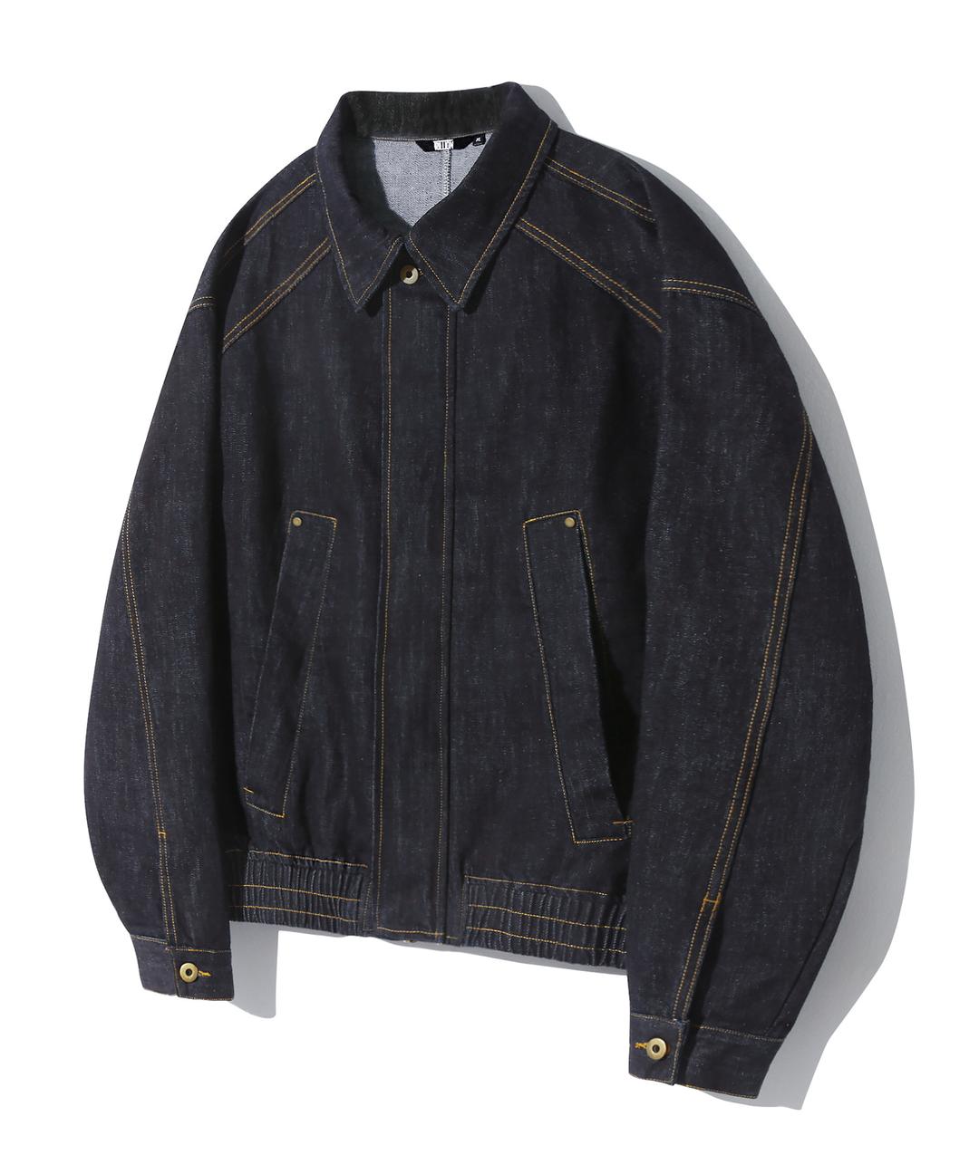 데님 리벳 블루종 집업 자켓 (INDIGO)