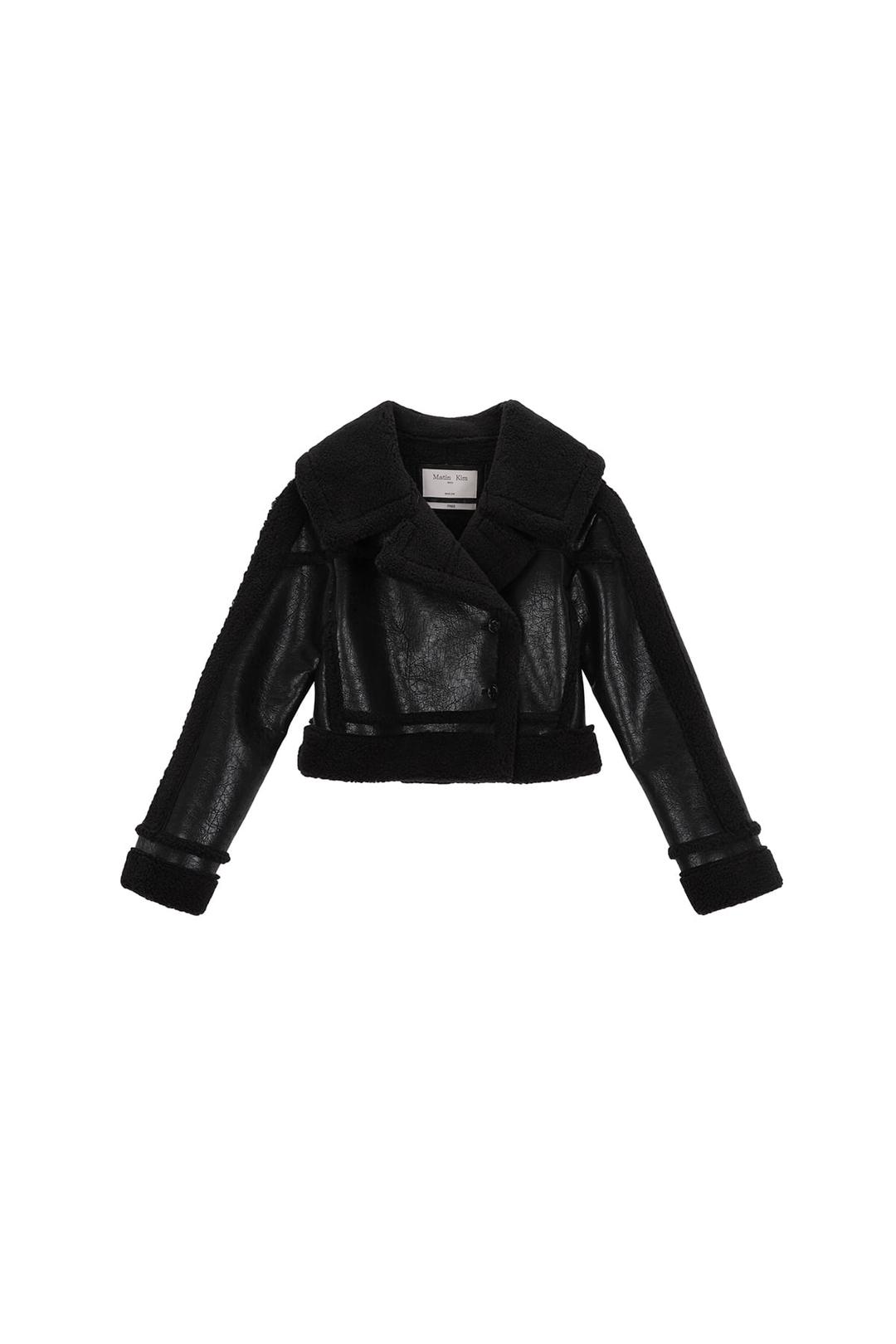SOFT CROP MUSTANG JUMPER IN BLACK