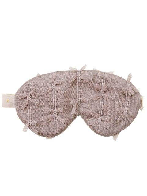 ribbon silk_mocca gray sleep mask