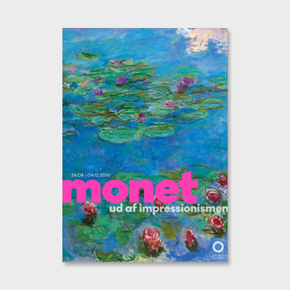 클로드 모네 전시 포스터_Monet ud af impressionismen