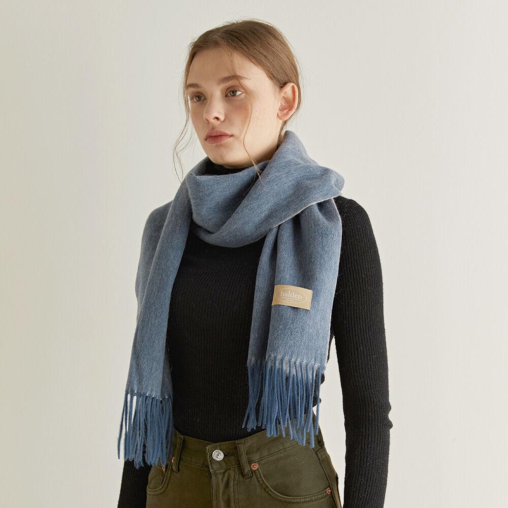 [11월28일 순차배송] two tone cashmere muffler (M001_blue)