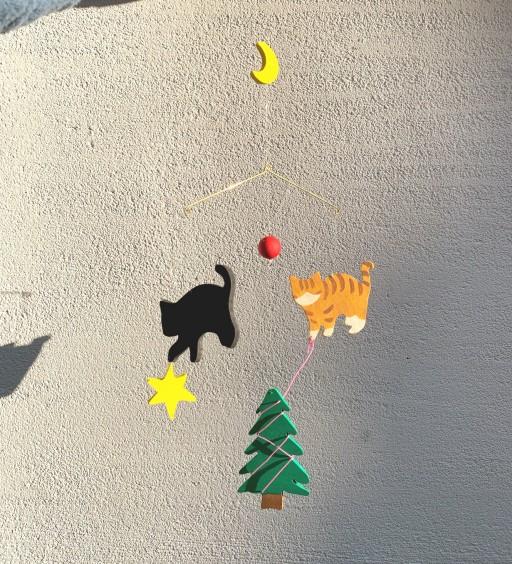 두마리 고양이 우드모빌 🐈✨