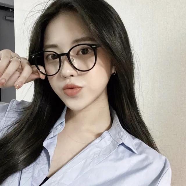 (블루라이트차단/존예핏) 남여공용 뿔테안경 (블루라이트 차단)