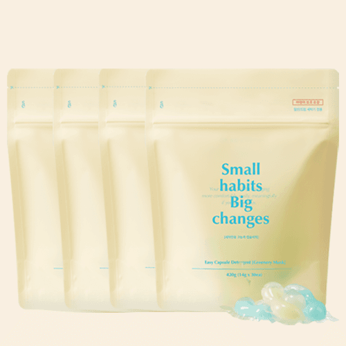 [4개 세트] 소소이지 이지 캡슐 세제 30개입 세탁세제
