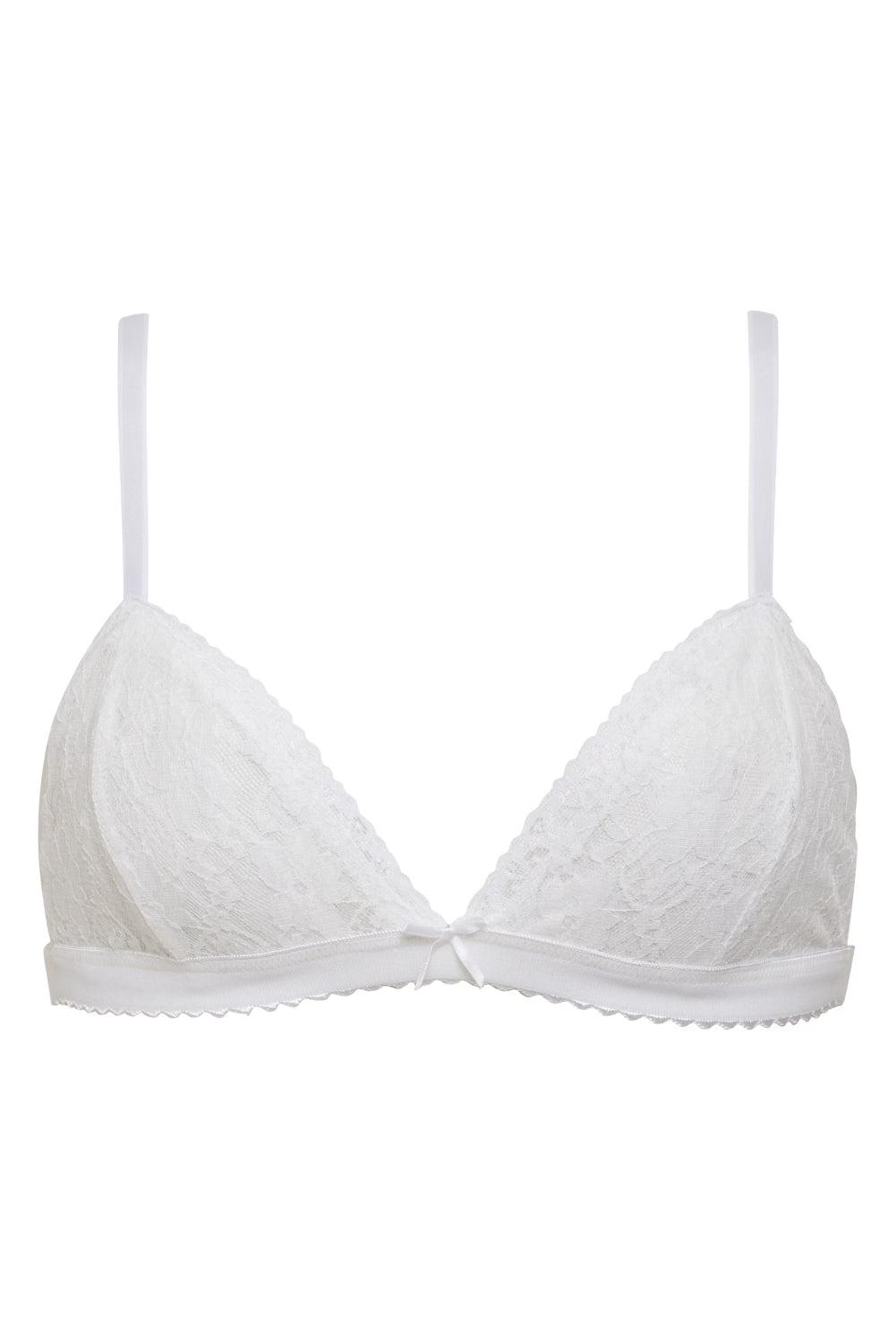 the delilah bralette in white