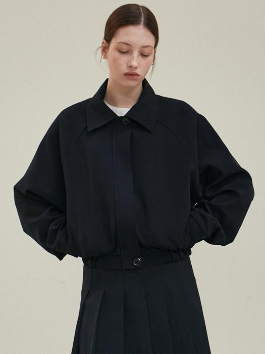 MINIMAL BLOUSON JACKET_NAVY