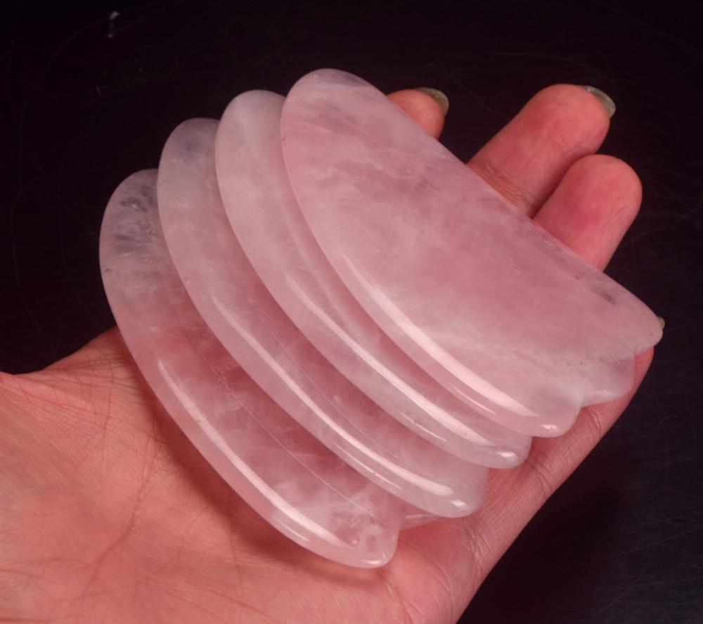 본연 로즈쿼츠 삼각 괄사 천연 마사지 도구 할인중