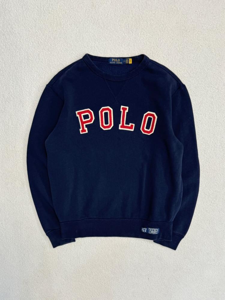 [중고] 폴로 스펠로고 QR 맨투맨