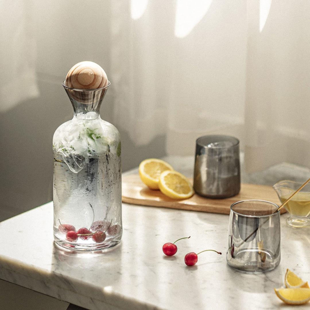 [닥터하우스] 오브제 유리물병+컵 2p 세트