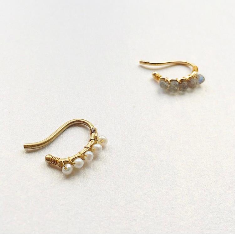 freshpearl curve earcuff _6월의 진주