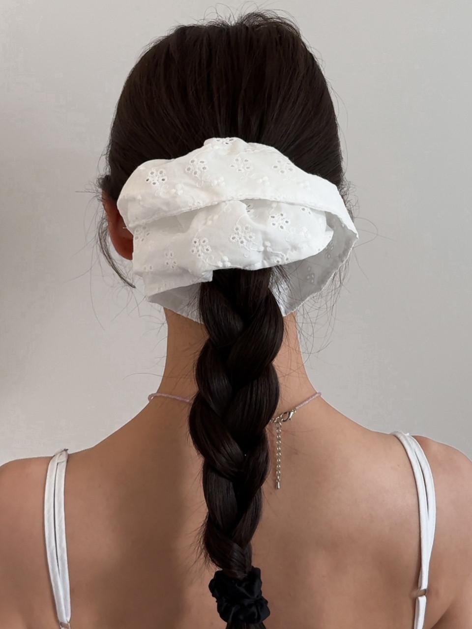 모노플로르 빅 아일렛 헤어 스크런치 슈슈 여름 코튼 곱창밴드 머리끈