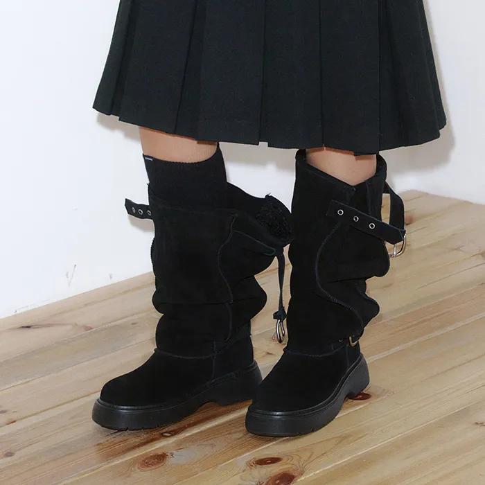 Furven Long Boots / BLACK
