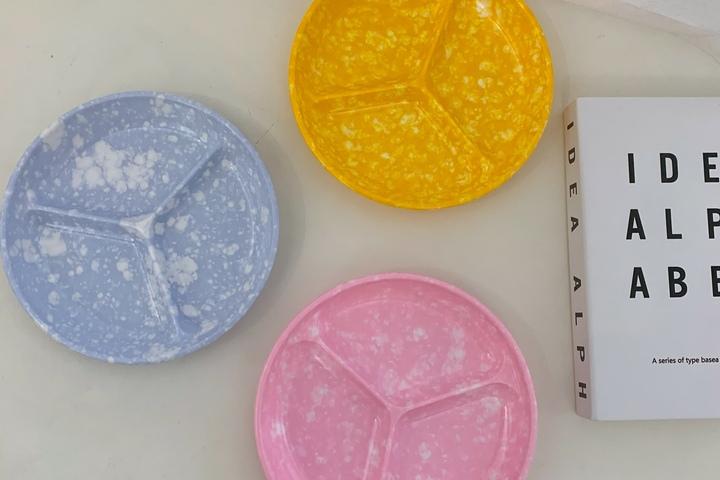 레트로 분식접시 (원삼절)