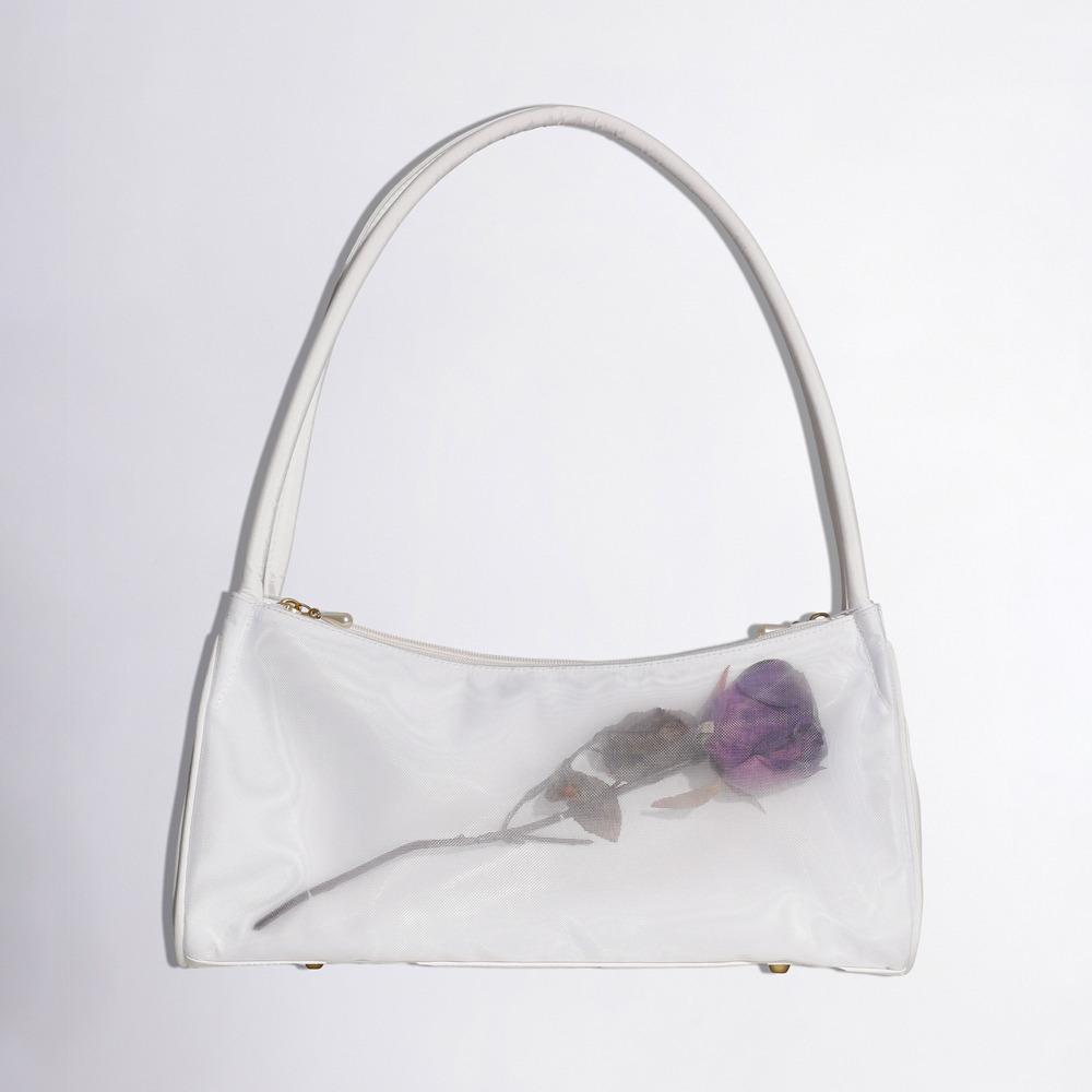[HAGO 단독]Mesh Keepsake Bag White