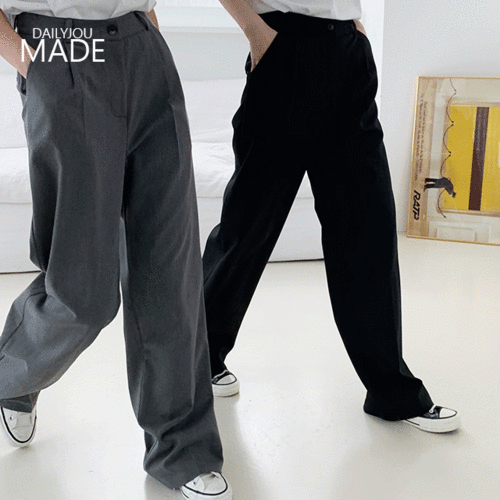 #15만장돌파 [MADE] 에브리데이 핀턱 와이드 슬랙스 - 5 color