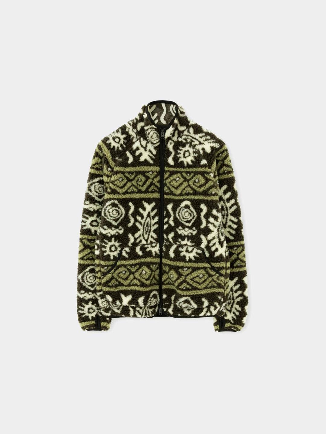 브라운야드 NATIVE FLEECE JACKET-OLIVE