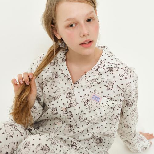 [루즈][40수면모달] Angel Cat pajama 잠옷