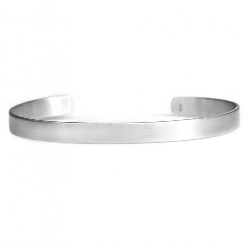 실버뱅글팔찌 ring my bell - simple wide silver bangle