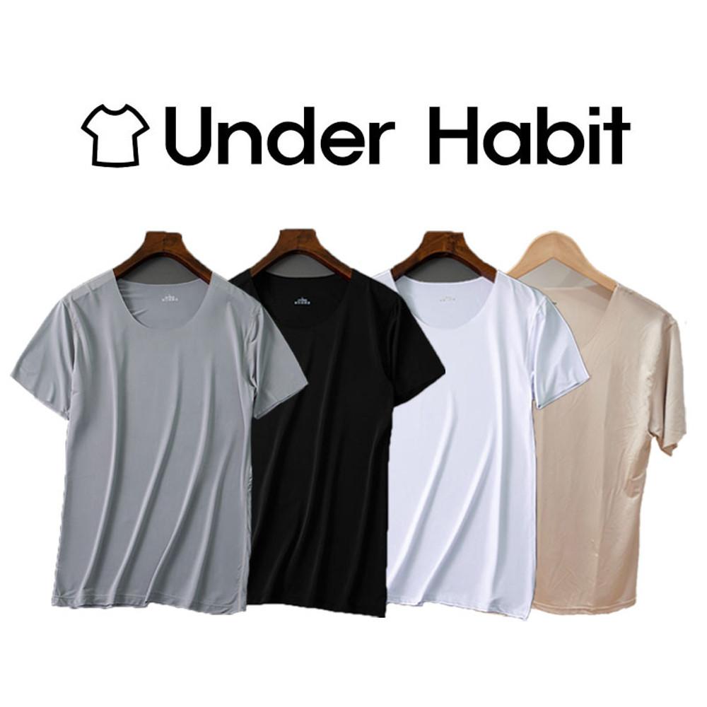 언더해빗 심리스 아이스 에어 쿨 기능성 살색 스킨색 탑텐 스파오 에어리즘 대체 무봉제 여름