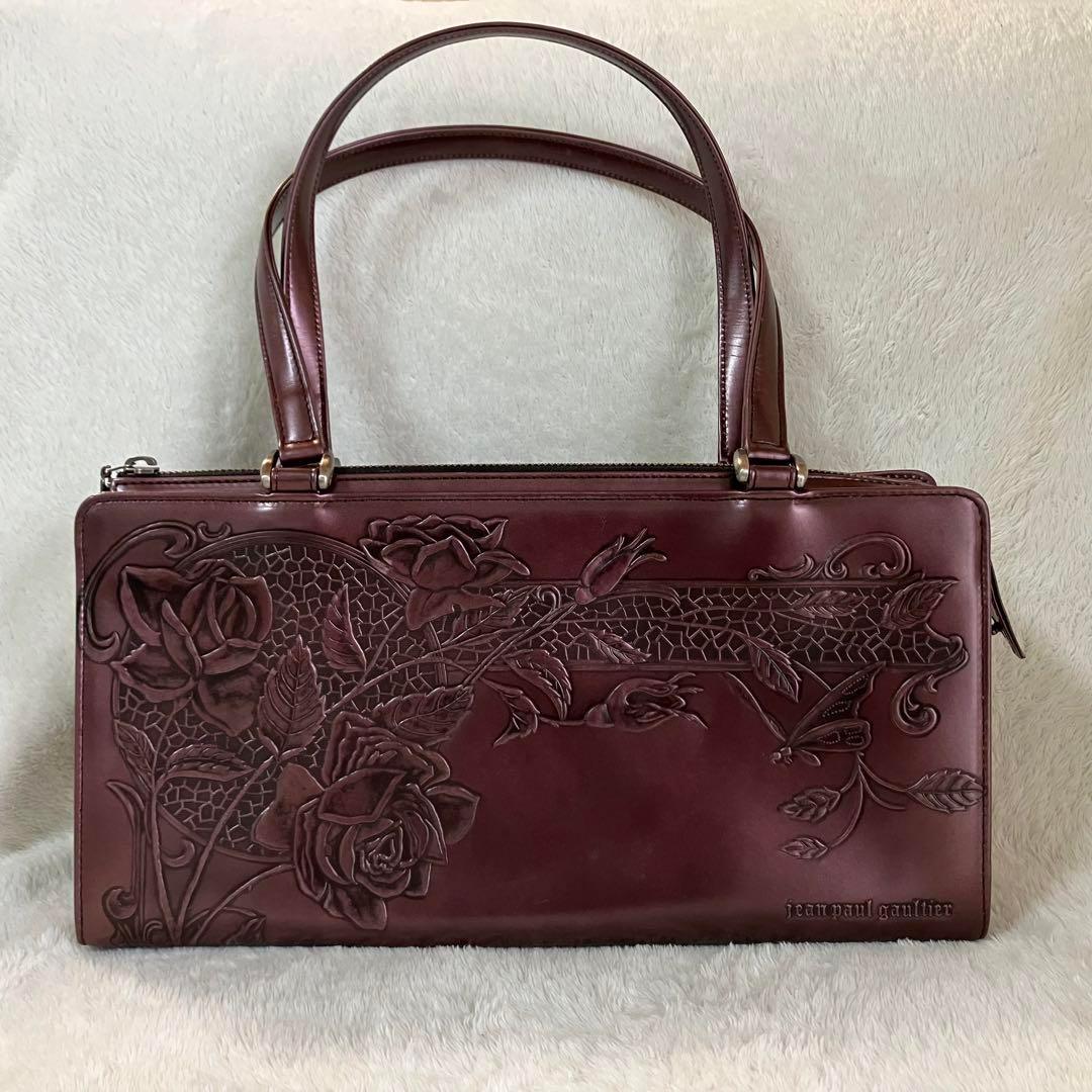 【jean paul gaultier】ゴルチエニューローズトートバッグ美品