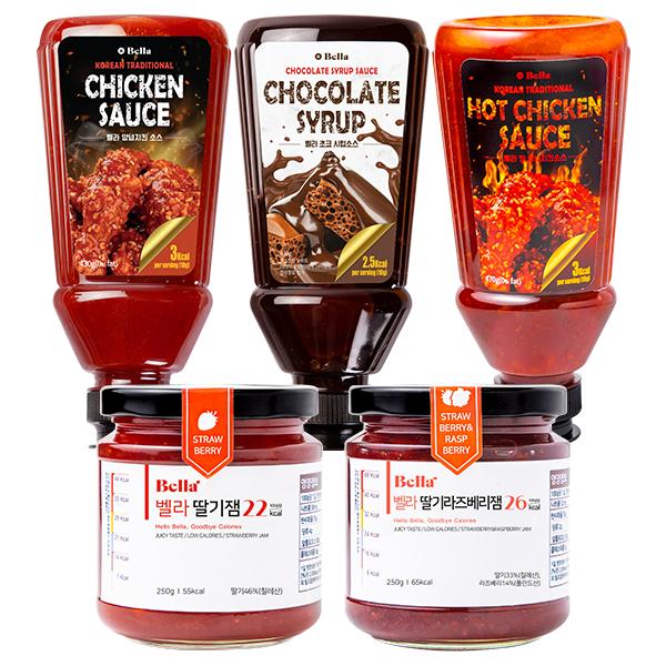[벨라푸드] 설탕 걱정 없는 저칼로리 소스·잼!