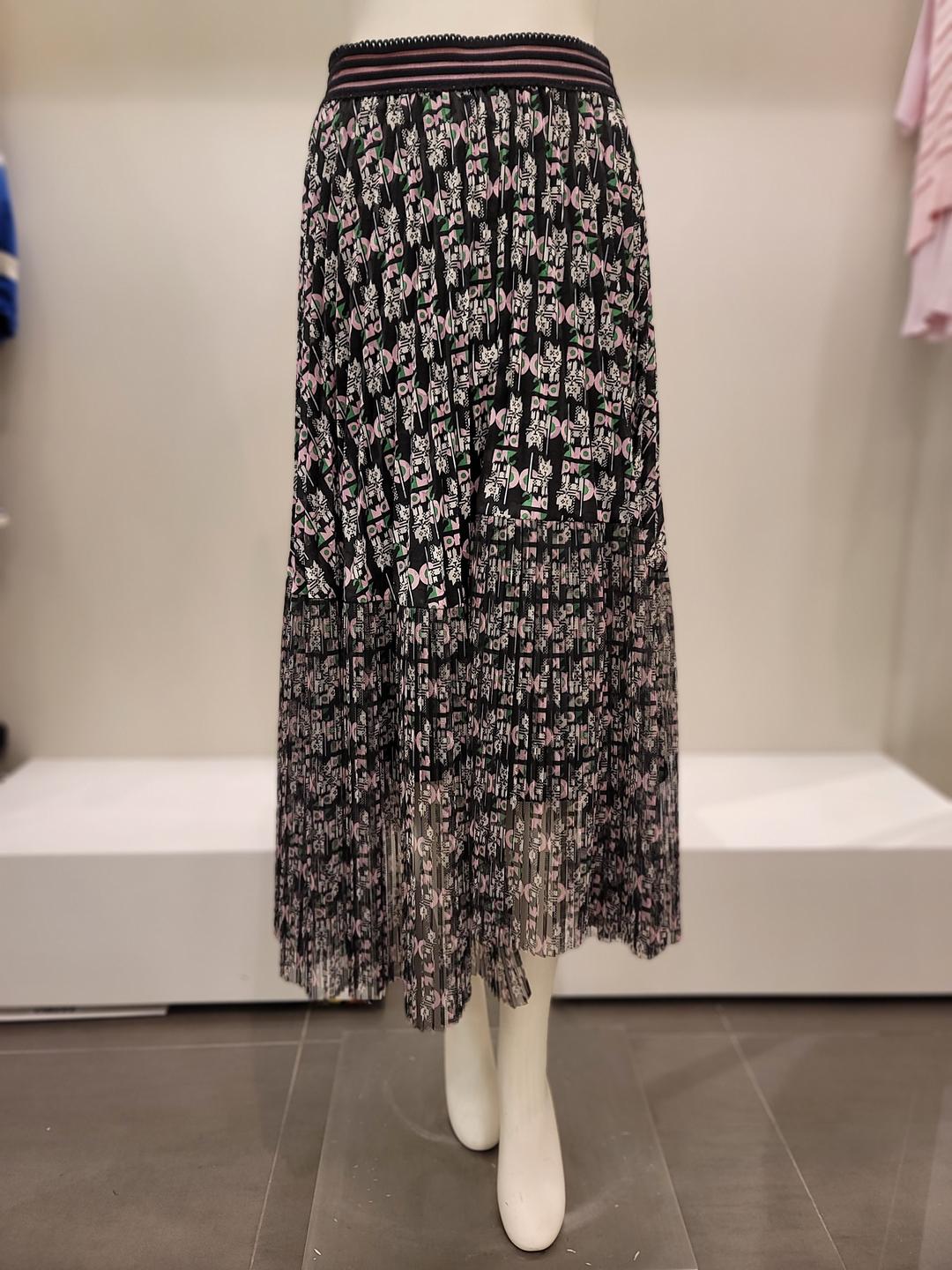 오즈세컨 튤블록 프린팅스커트 O22B3WSCM17WM1