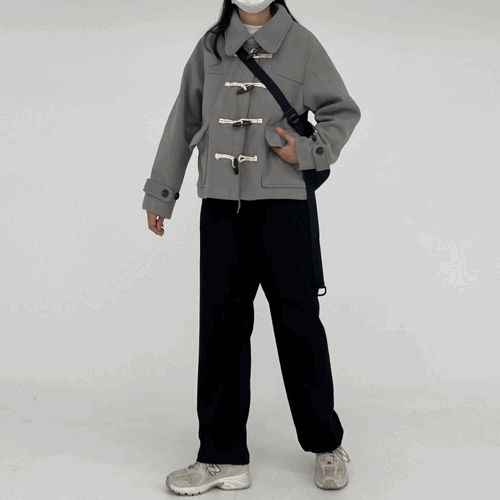 [*최저가*/10월말순차적출고] 뉴 떡볶이코트 이중지 모직 숏 더플코트 떡볶이숏코트 하프코트 2colors