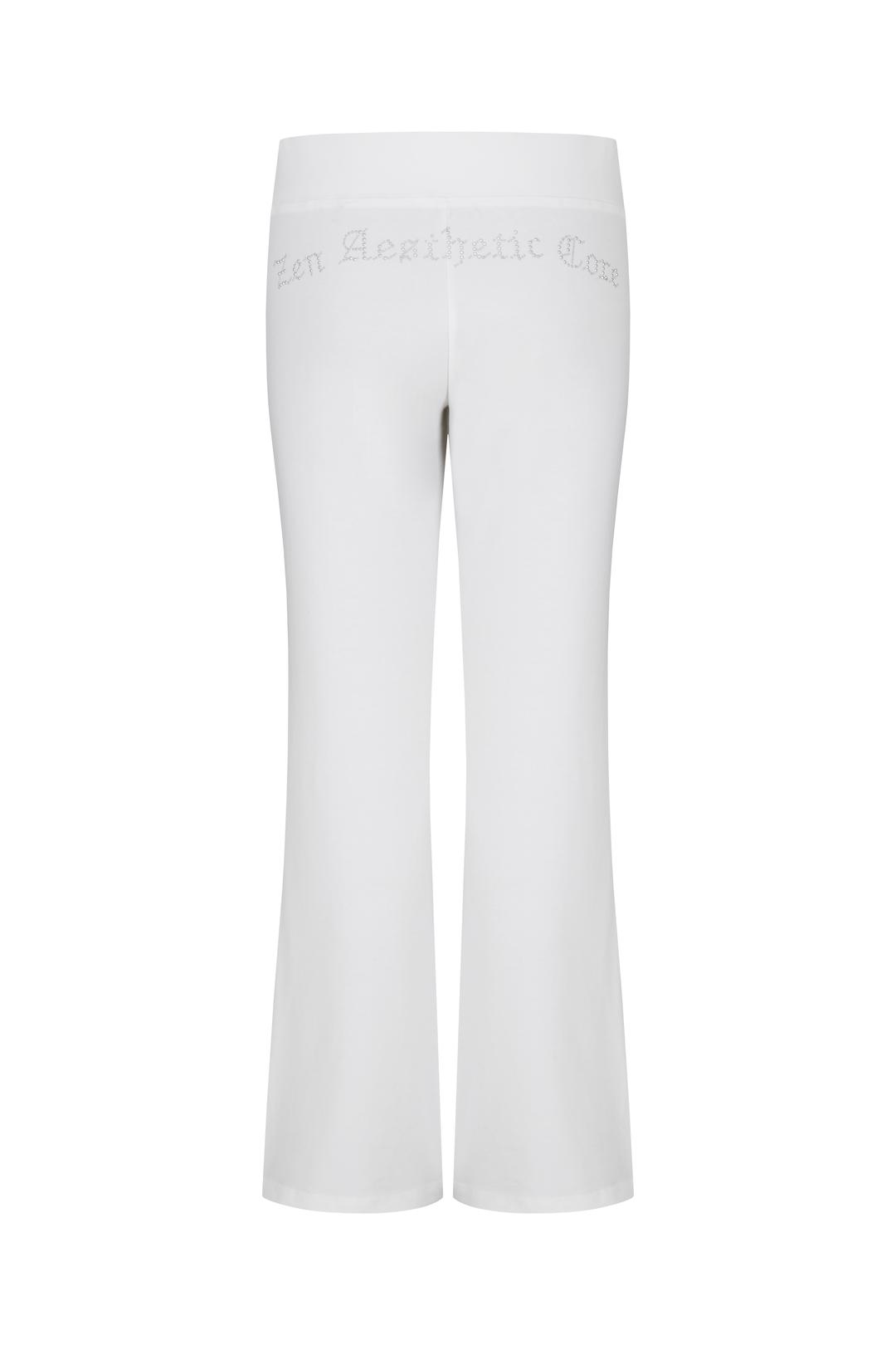 Kashiko Comfy : Lowrise Hotfix Pants White