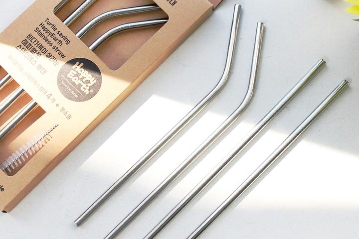 스테인레스 빨대(4개입+세척솔)