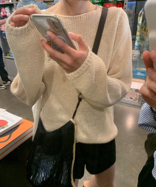 미뉴에트 [한지 20%] Rodie knit (베이지)(지연/8-9일이상소요)