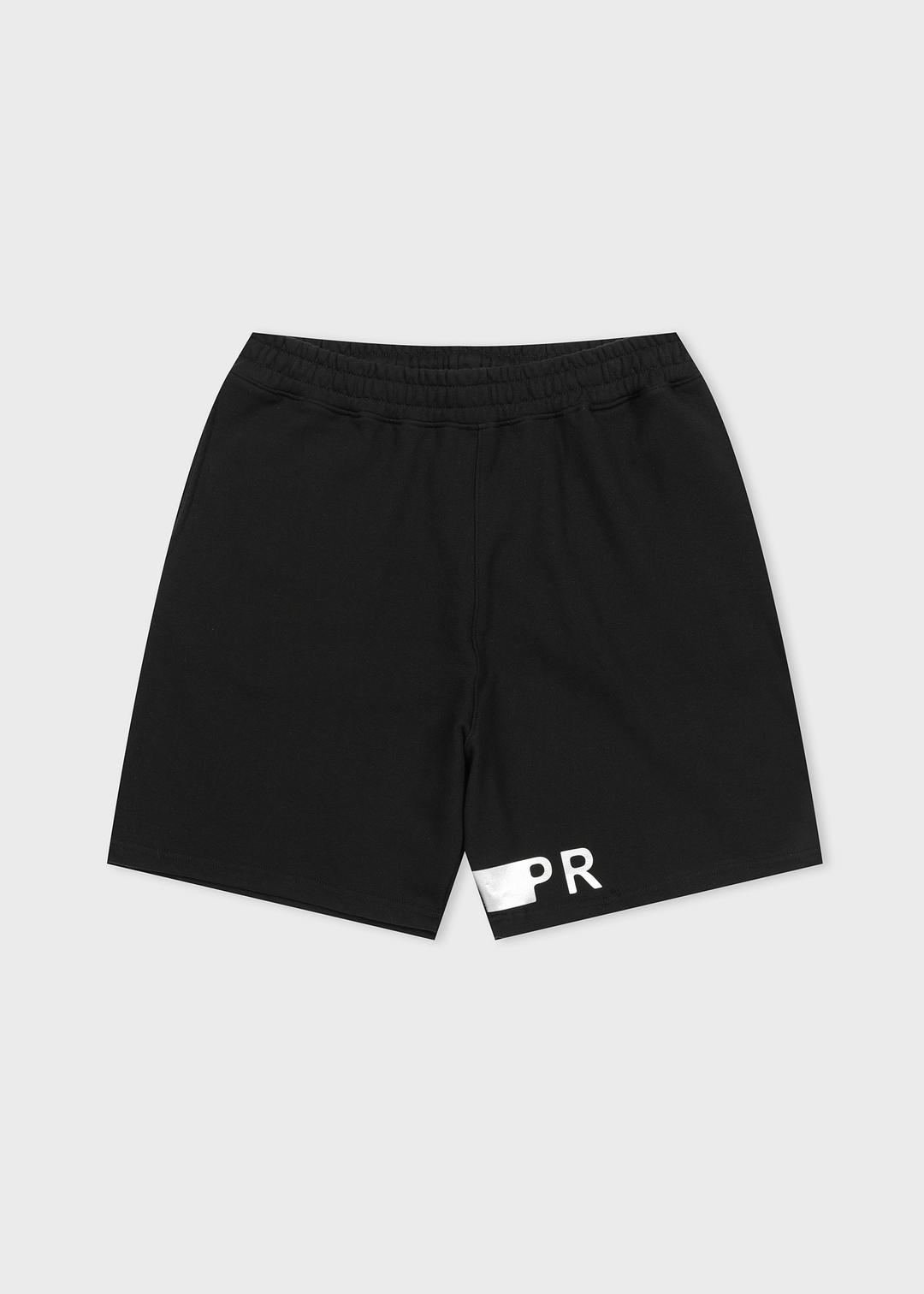 Oversized Track Shorts Black