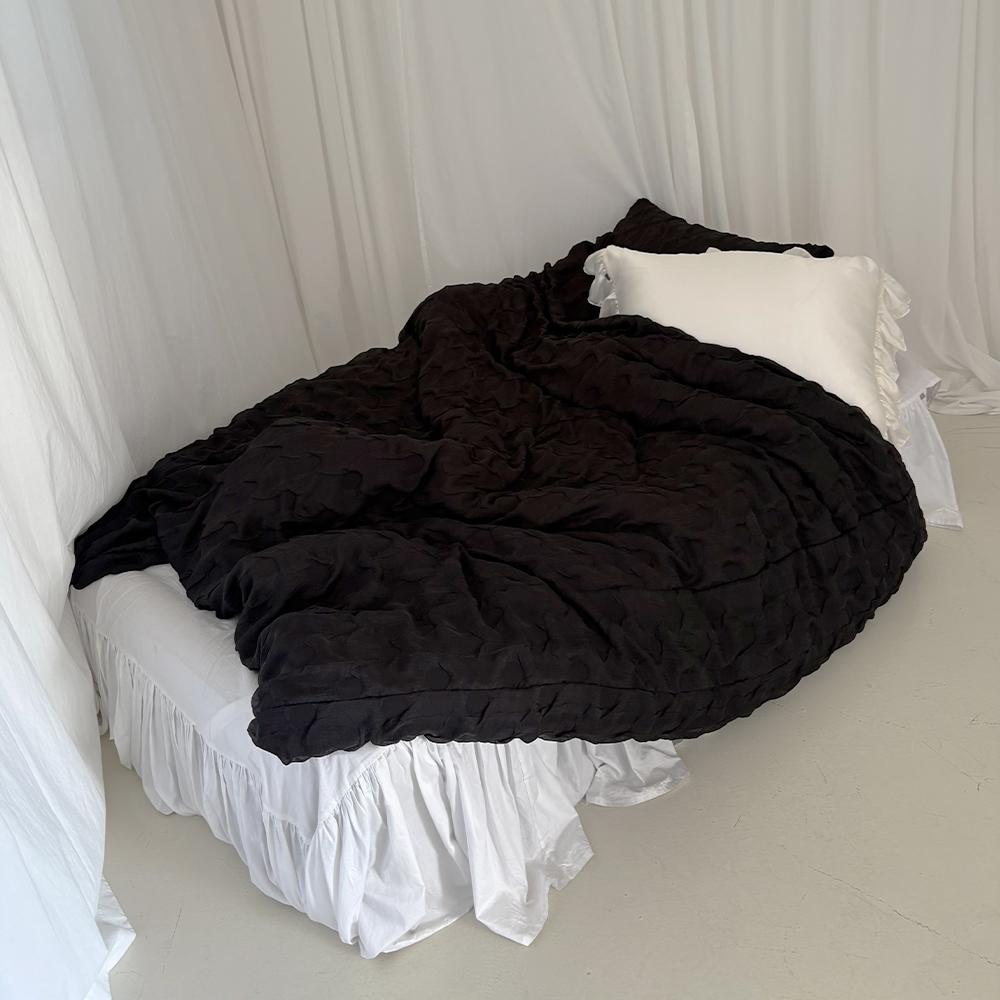 Black Chiffon Peony 이불커버